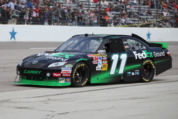 Denny Hamlin at the 2010 Samsung Mobile 500 at Texas Motor Speedway. Photo by Davic Dwyer